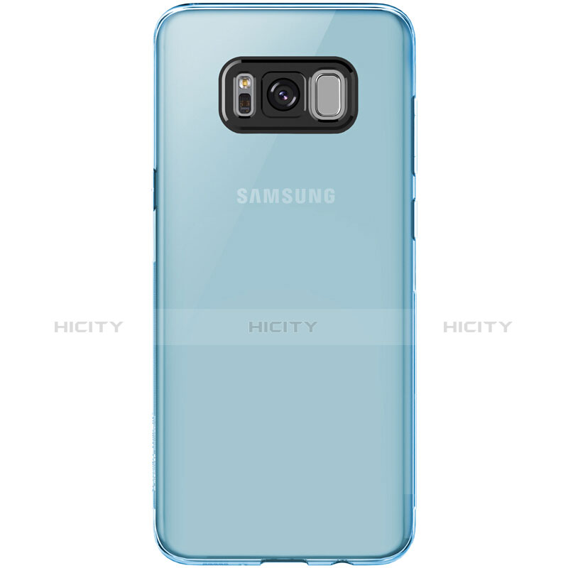 Housse Ultra Fine TPU Souple Transparente T15 pour Samsung Galaxy S8 Plus Bleu Plus