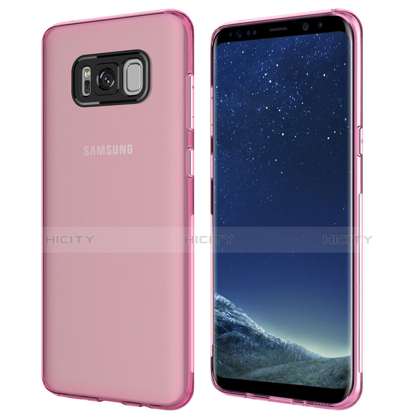 Housse Ultra Fine TPU Souple Transparente T15 pour Samsung Galaxy S8 Plus Rose Plus