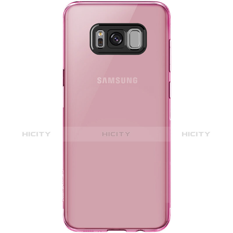 Housse Ultra Fine TPU Souple Transparente T15 pour Samsung Galaxy S8 Rose Plus