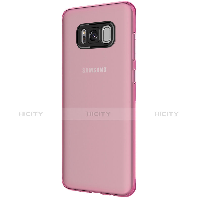 Housse Ultra Fine TPU Souple Transparente T15 pour Samsung Galaxy S8 Rose Plus