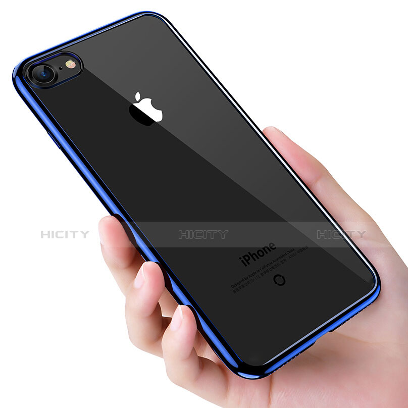 Housse Ultra Fine TPU Souple Transparente T16 pour Apple iPhone 6 Bleu Plus