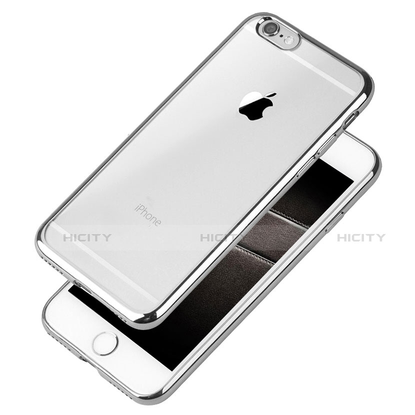 Housse Ultra Fine TPU Souple Transparente T21 pour Apple iPhone SE (2020) Argent Plus