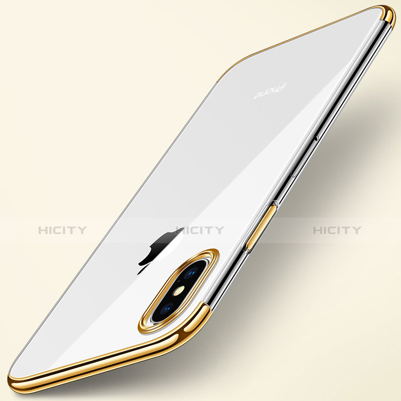 Housse Ultra Fine TPU Souple Transparente T24 pour Apple iPhone Xs Or Plus