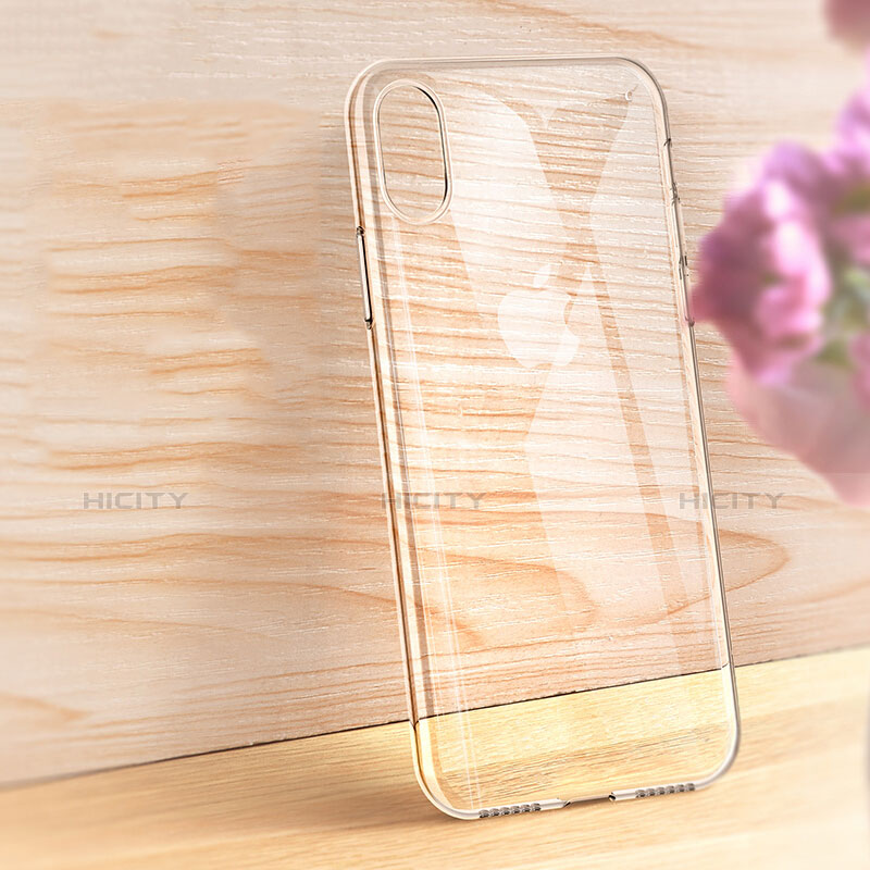 Housse Ultra Fine TPU Souple Transparente V05 pour Apple iPhone X Clair Plus