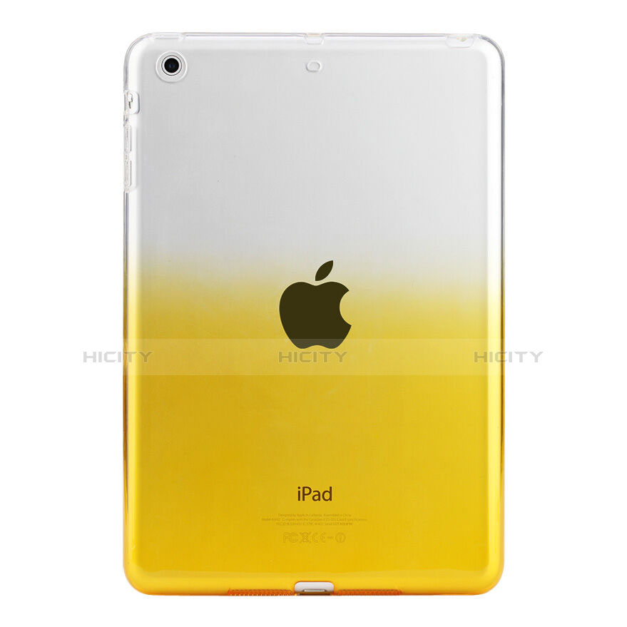 Housse Ultra Fine Transparente Souple Degrade pour Apple iPad Mini 2 Jaune Plus