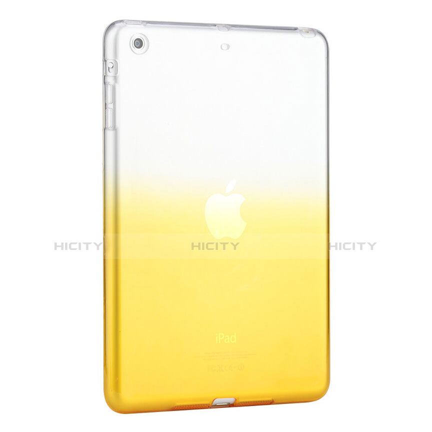 Housse Ultra Fine Transparente Souple Degrade pour Apple iPad Mini 2 Jaune Plus