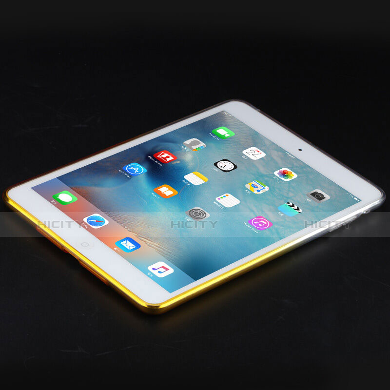 Housse Ultra Fine Transparente Souple Degrade pour Apple iPad Mini 2 Jaune Plus