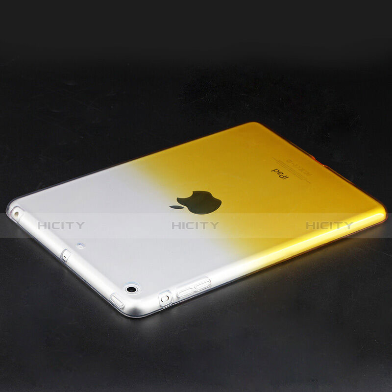 Housse Ultra Fine Transparente Souple Degrade pour Apple iPad Mini 2 Jaune Plus