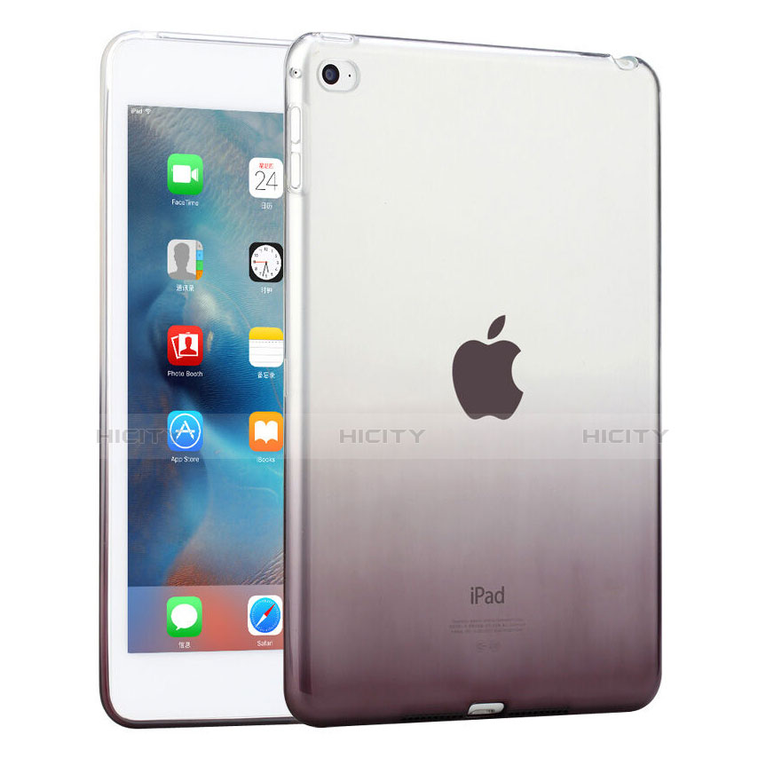 Housse Ultra Fine Transparente Souple Degrade pour Apple iPad Mini 4 Gris Plus