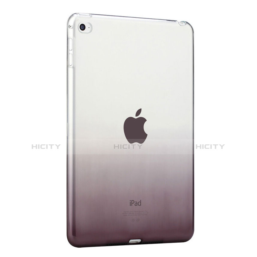 Housse Ultra Fine Transparente Souple Degrade pour Apple iPad Mini 4 Gris Plus