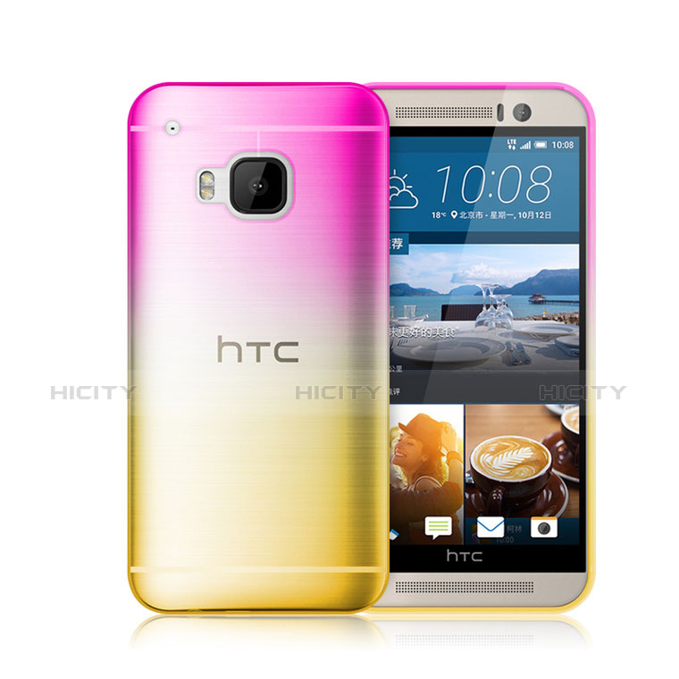 Housse Ultra Fine Transparente Souple Degrade pour HTC One M9 Rose Plus