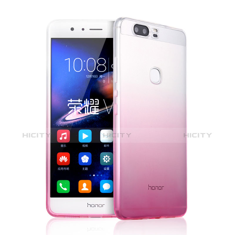 Housse Ultra Fine Transparente Souple Degrade pour Huawei Honor V8 Rose Plus