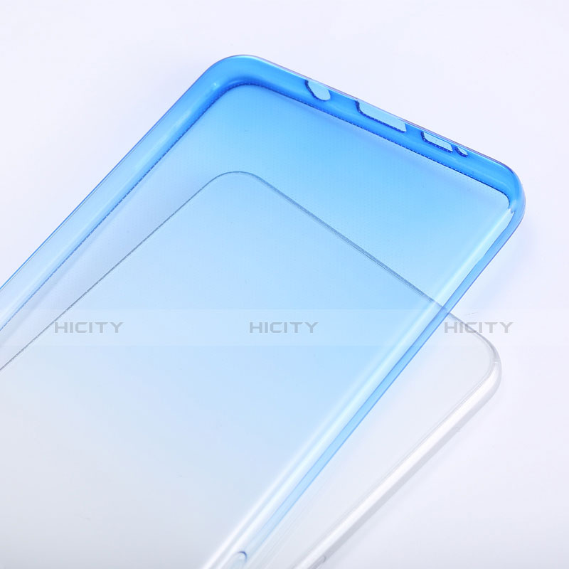 Housse Ultra Fine Transparente Souple Degrade pour Samsung Galaxy A9 (2016) A9000 Bleu Plus