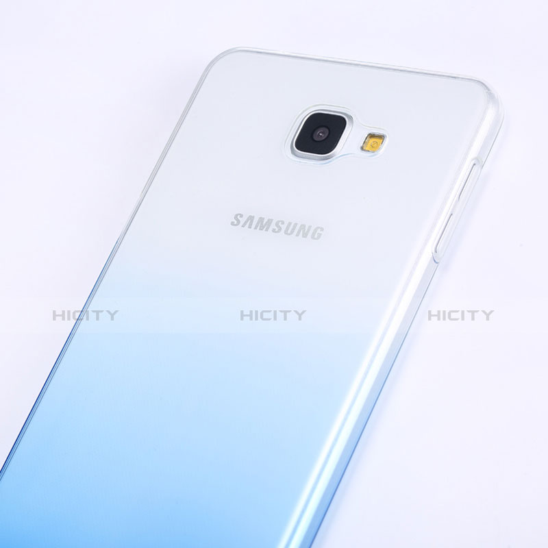 Housse Ultra Fine Transparente Souple Degrade pour Samsung Galaxy A9 (2016) A9000 Bleu Plus