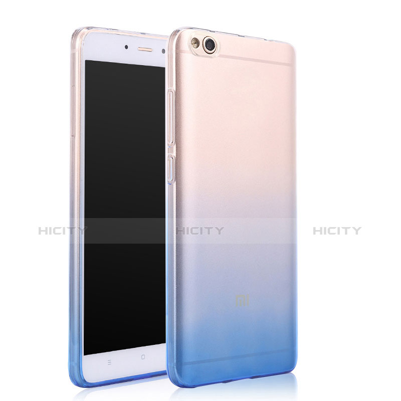 Housse Ultra Fine Transparente Souple Degrade pour Xiaomi Mi 5C Bleu Plus