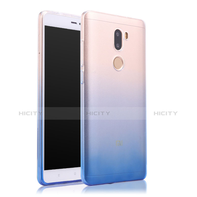 Housse Ultra Fine Transparente Souple Degrade pour Xiaomi Mi 5S Plus Bleu Plus