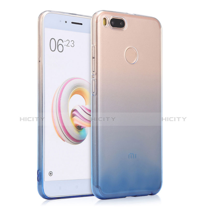 Housse Ultra Fine Transparente Souple Degrade pour Xiaomi Mi 5X Bleu Plus