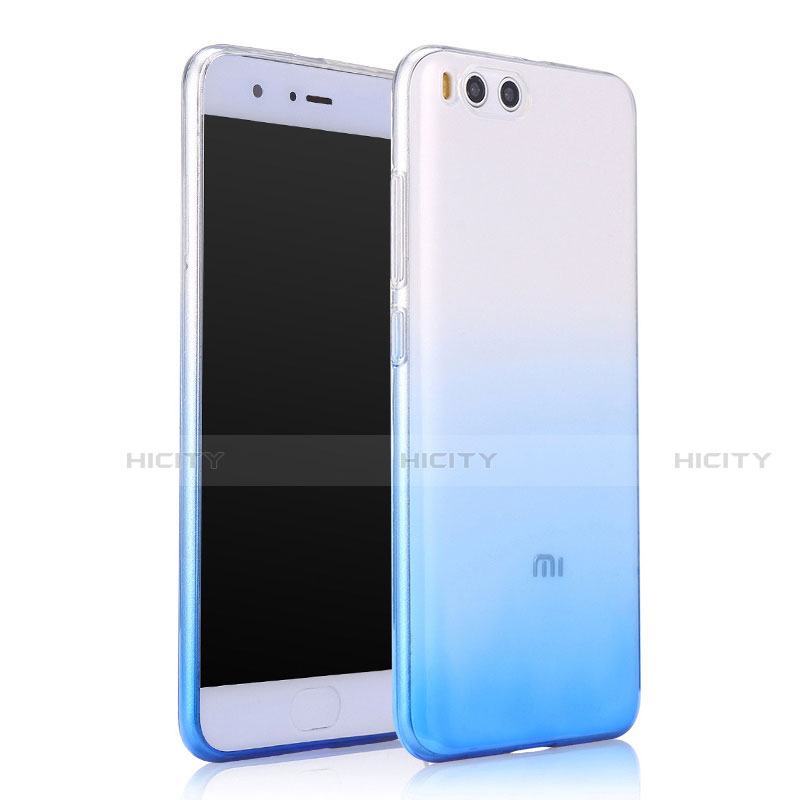 Housse Ultra Fine Transparente Souple Degrade pour Xiaomi Mi 6 Bleu Plus