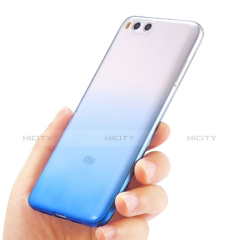 Housse Ultra Fine Transparente Souple Degrade pour Xiaomi Mi 6 Bleu Plus