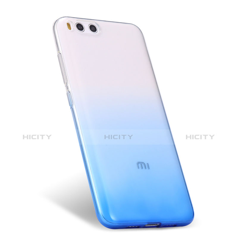 Housse Ultra Fine Transparente Souple Degrade pour Xiaomi Mi 6 Bleu Plus