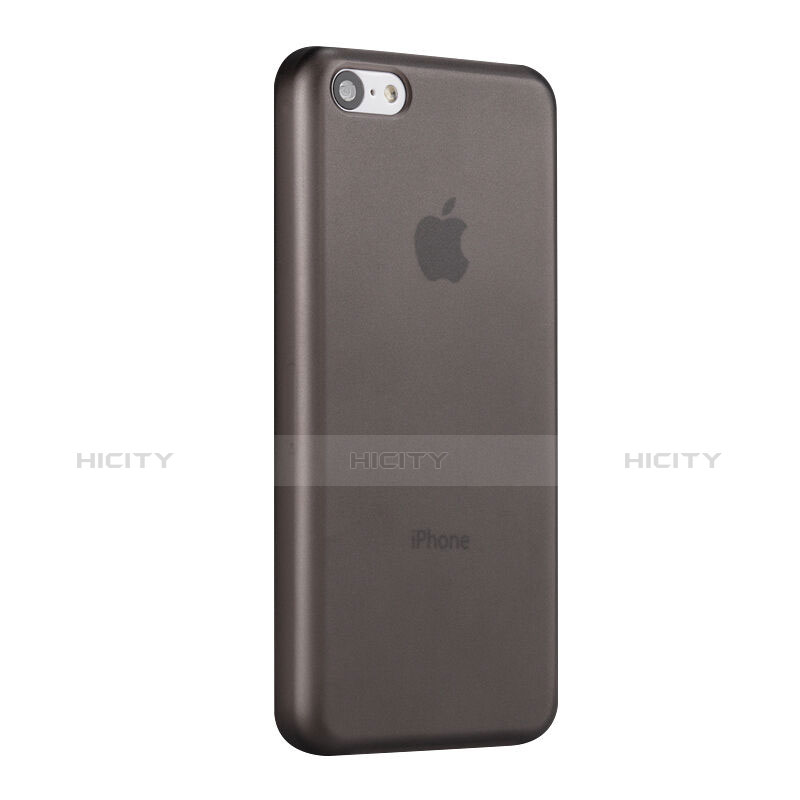 Housse Ultra Slim Mat Rigide Transparente pour Apple iPhone 5C Gris Plus