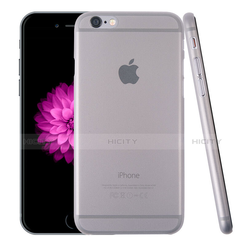 Housse Ultra Slim Mat Rigide Transparente pour Apple iPhone 6 Gris Plus