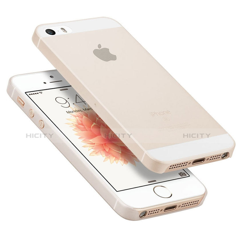 Housse Ultra Slim Mat Rigide Transparente pour Apple iPhone SE Blanc Plus