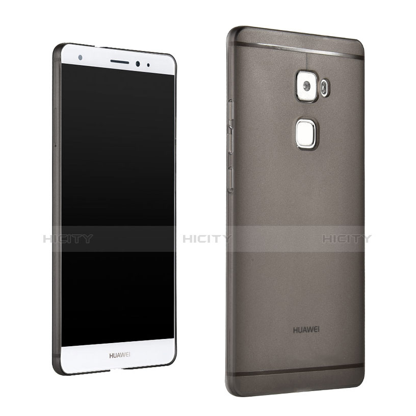 Housse Ultra Slim Silicone Souple Transparente pour Huawei Mate S Gris Plus