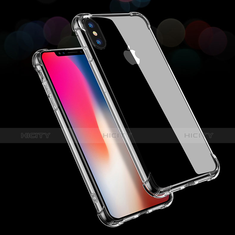 Housse Ultra Slim Silicone Souple Transparente T02 pour Apple iPhone Xs Clair Plus