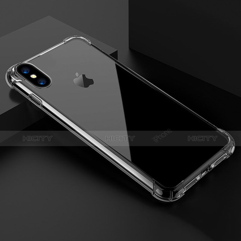 Housse Ultra Slim Silicone Souple Transparente T02 pour Apple iPhone Xs Clair Plus