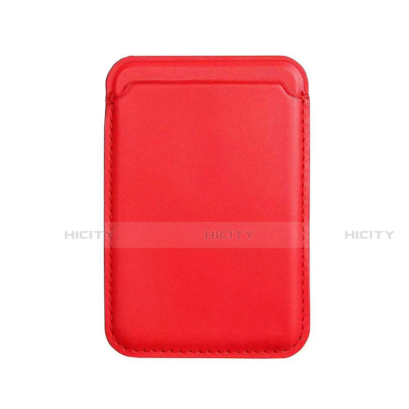 Luxe Cuir Portefeuille avec Mag-Safe Magnetic Magnetique pour Apple iPhone 12 Pro Rouge Plus