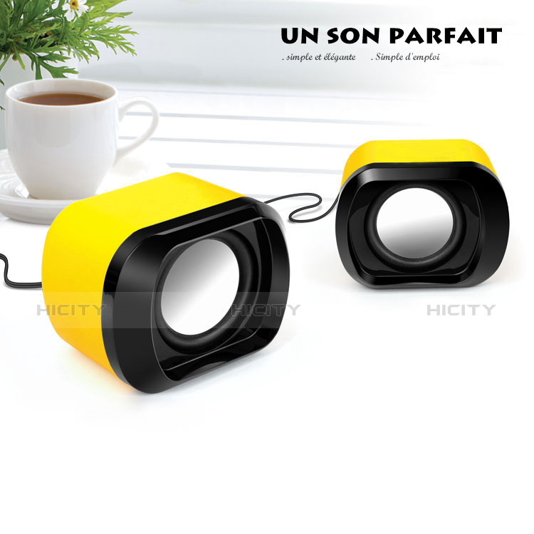 Mini Haut-Parleur Enceinte Portable Haut Parleur Jaune Plus