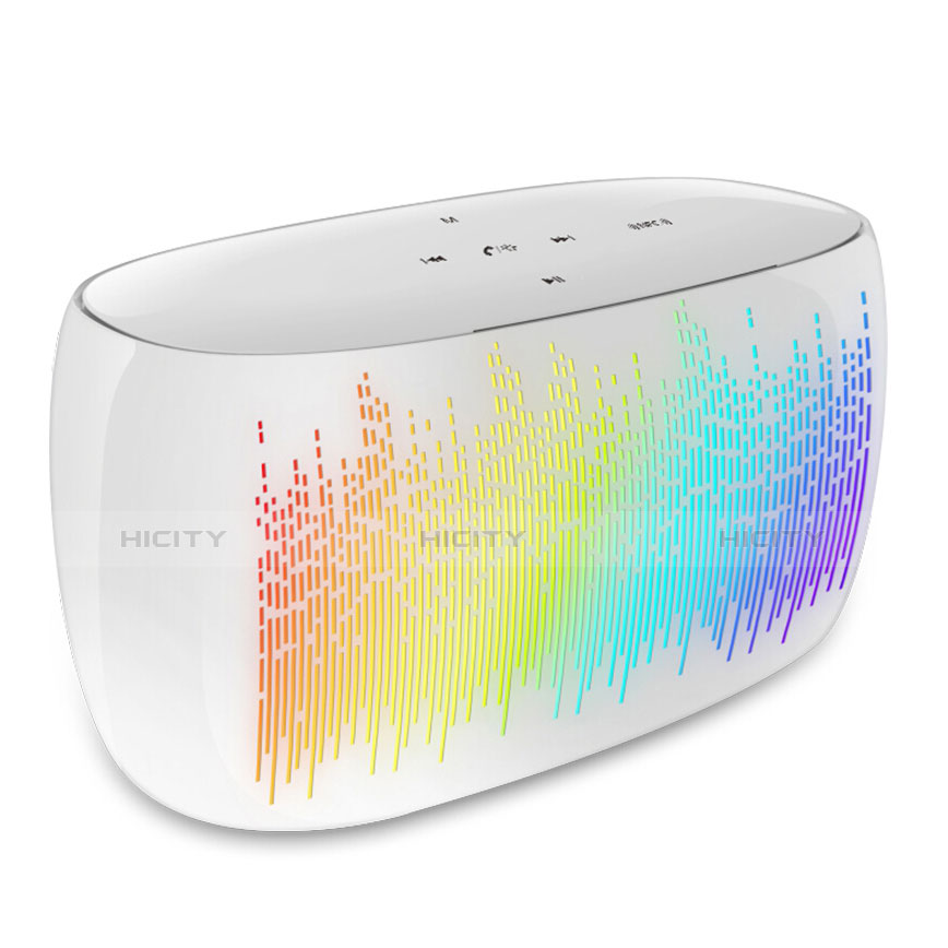 Mini Haut Parleur Enceinte Portable Sans Fil Bluetooth Haut-Parleur S06 Blanc Plus