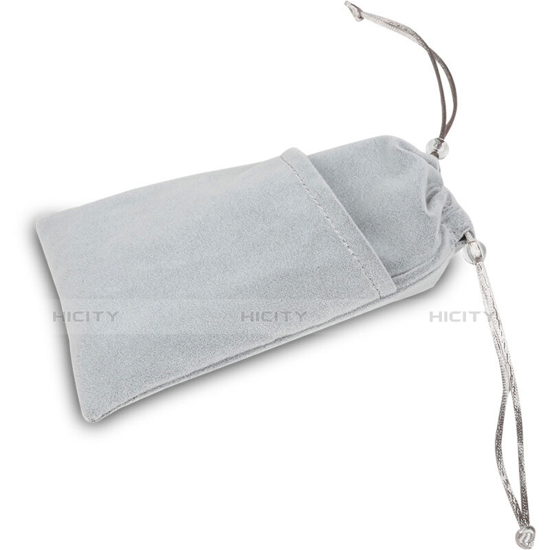 Pochette Velour Housse Universel Gris Plus