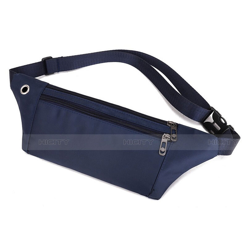 Sacs Banane Ceinture de Course Reglable Etanche Universel S14 Bleu Plus