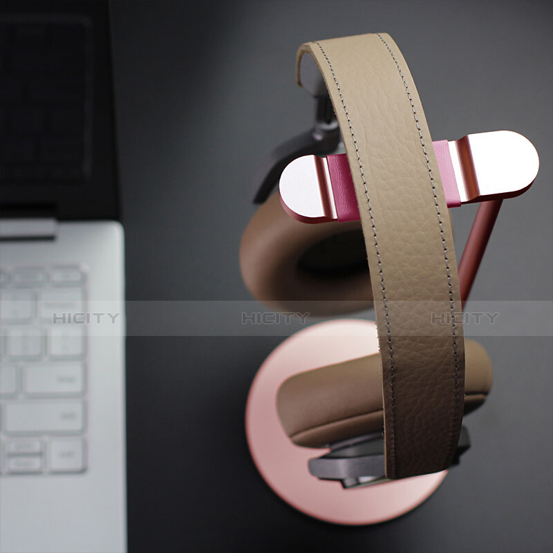 Support Casque Ecouteur Cintre Universel H01 Or Rose