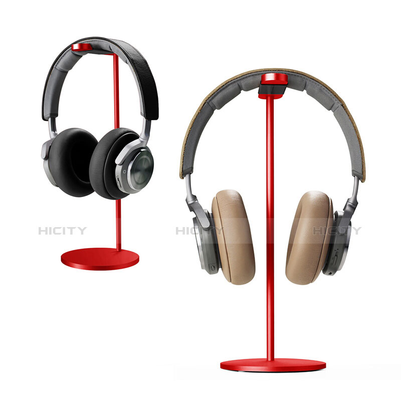 Support Casque Ecouteur Cintre Universel H01 Rouge Plus