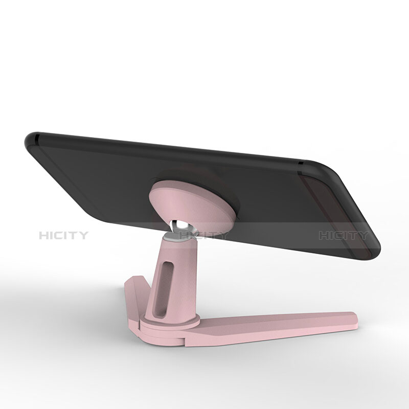 Support de Bureau Support Smartphone Magnetique Aimant Universel Pliable Rotatif 360 Rose Plus