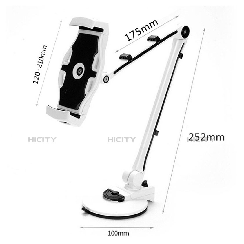 Support de Bureau Support Tablette Flexible Universel Pliable Rotatif 360 H01 pour Huawei MediaPad T5 10.1 AGS2-W09 Plus