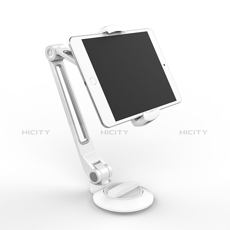 Support de Bureau Support Tablette Flexible Universel Pliable Rotatif 360 H04 pour Huawei MatePad T 8 Blanc Plus