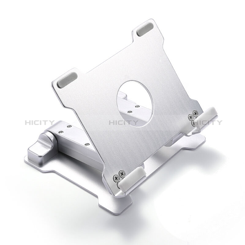 Support de Bureau Support Tablette Flexible Universel Pliable Rotatif 360 H09 pour Apple iPad 10.2 (2019) Blanc Plus