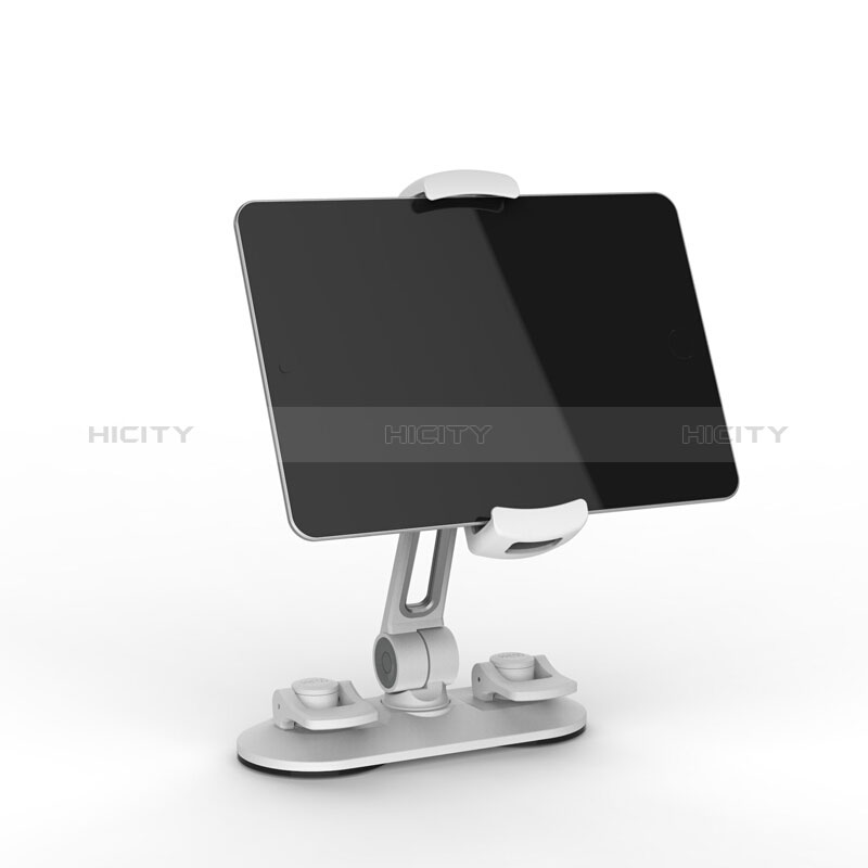 Support de Bureau Support Tablette Flexible Universel Pliable Rotatif 360 H11 pour Apple iPad Air 5 10.9 (2022) Blanc Plus