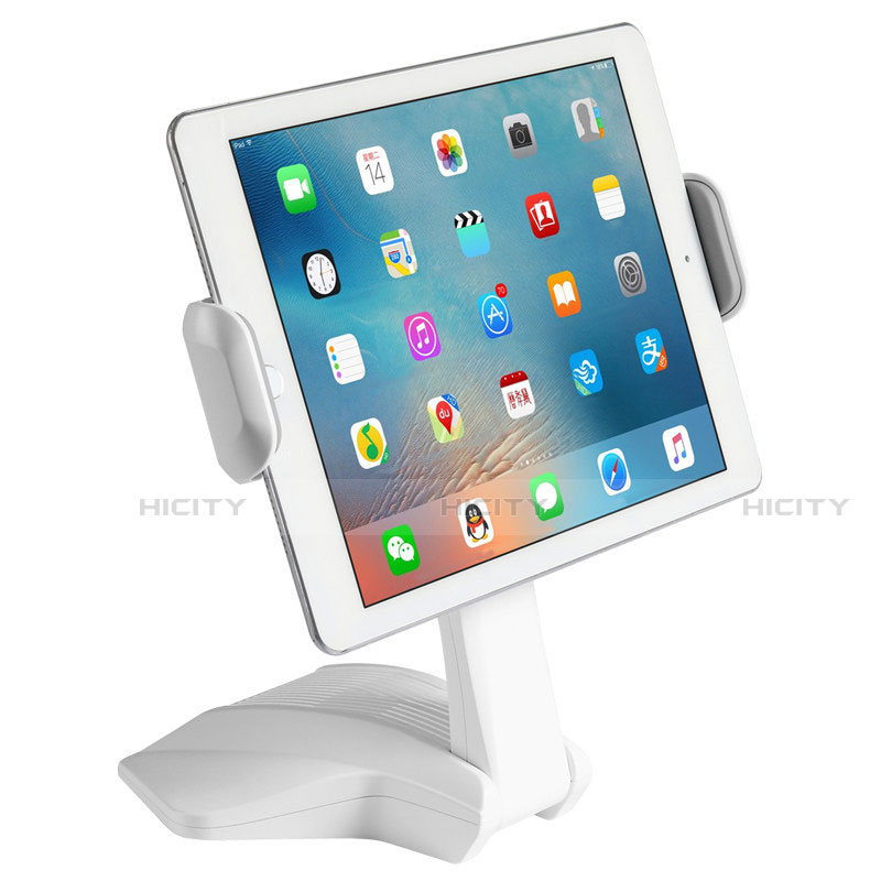 Support de Bureau Support Tablette Flexible Universel Pliable Rotatif 360 K03 pour Apple iPad 2 Blanc Plus