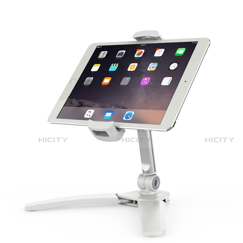 Support de Bureau Support Tablette Flexible Universel Pliable Rotatif 360 K08 pour Apple iPad Air 4 10.9 (2020) Blanc Plus