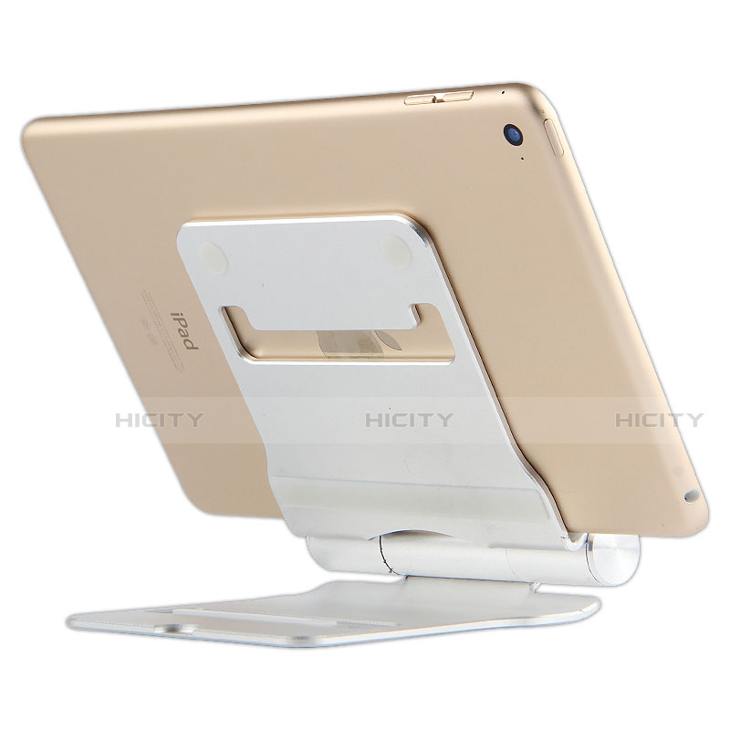 Support de Bureau Support Tablette Flexible Universel Pliable Rotatif 360 K14 pour Apple iPad Mini 2 Argent Plus