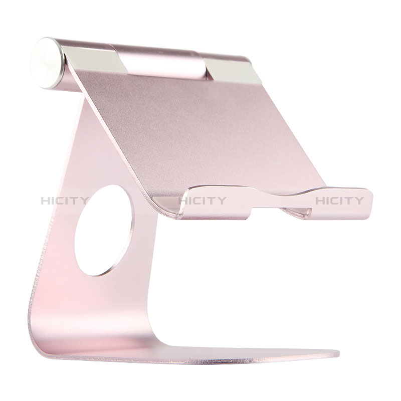 Support de Bureau Support Tablette Flexible Universel Pliable Rotatif 360 K15 pour Apple iPad 10.2 (2019) Or Rose Plus