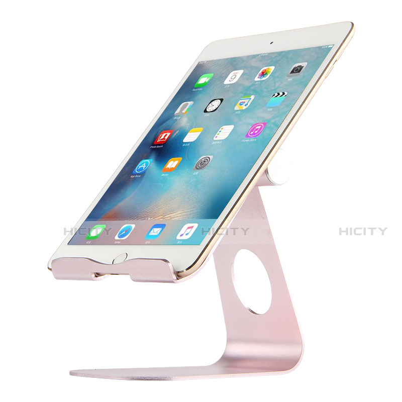 Support de Bureau Support Tablette Flexible Universel Pliable Rotatif 360 K15 pour Apple iPad 3 Or Rose Plus