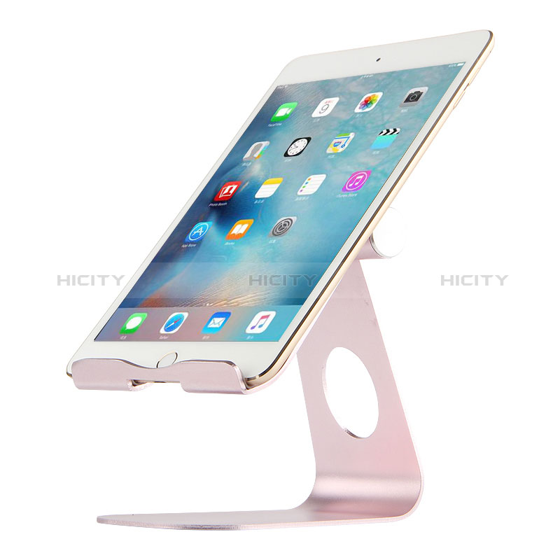 Support de Bureau Support Tablette Flexible Universel Pliable Rotatif 360 K15 pour Apple iPad Pro 11 (2021) Or Rose Plus