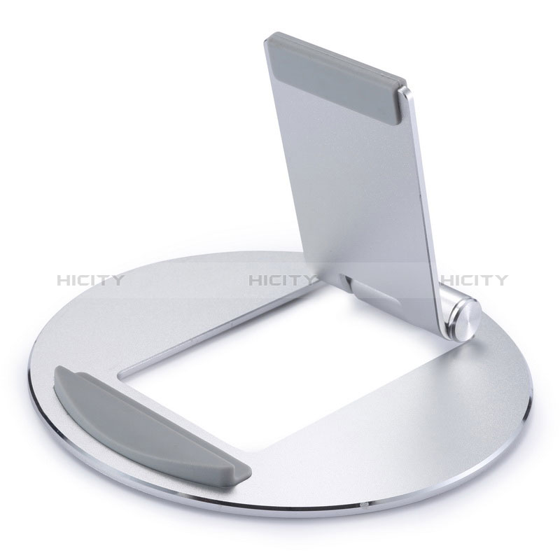 Support de Bureau Support Tablette Flexible Universel Pliable Rotatif 360 K16 pour Apple iPad 10.2 (2021) Argent Plus