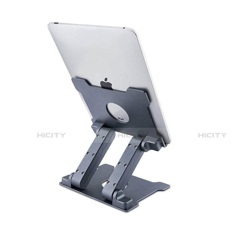 Support de Bureau Support Tablette Flexible Universel Pliable Rotatif 360 K18 pour Apple iPad 10.2 (2020) Gris Fonce Plus